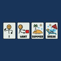 I Want Summer Break Kids T-Shirt