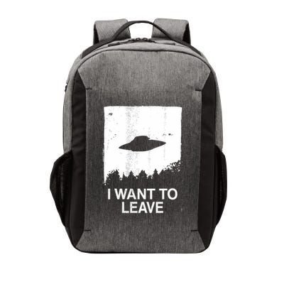 I Want To Leave Simple Silhouette Alien Ufo Vector Backpack