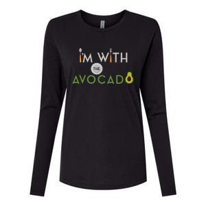 I'm With The Avocado Toast Funny Halloween Costume Gift Womens Cotton Relaxed Long Sleeve T-Shirt