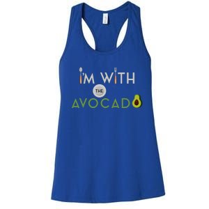 I'm With The Avocado Toast Funny Halloween Costume Gift Women's Racerback Tank