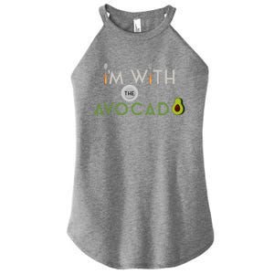 I'm With The Avocado Toast Funny Halloween Costume Gift Women's Perfect Tri Rocker Tank