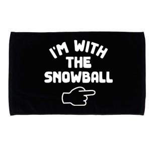 Im With The Snowball Funny Casual Halloween Costume Gift Microfiber Hand Towel