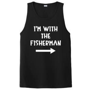 IM With The Fisher Funny Matching Easy Halloween Costume Cute Gift PosiCharge Competitor Tank