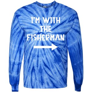 IM With The Fisher Funny Matching Easy Halloween Costume Cute Gift Tie-Dye Long Sleeve Shirt