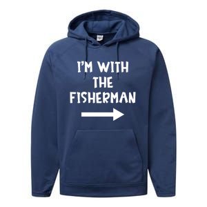 IM With The Fisher Funny Matching Easy Halloween Costume Cute Gift Performance Fleece Hoodie