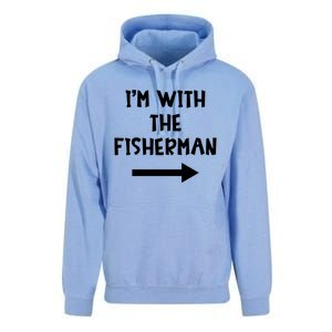 IM With The Fisher Funny Matching Easy Halloween Costume Cute Gift Unisex Surf Hoodie