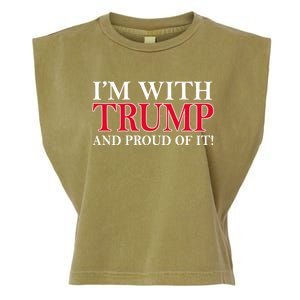 Im With Trump And Proud Of It Pro Trump 2024 Garment-Dyed Women's Muscle Tee