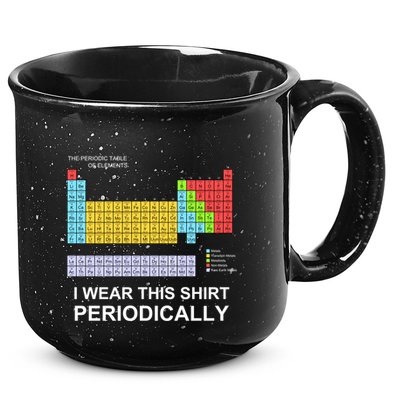 I Wear this Periodically funny 15oz Campfire Ceramic Mug