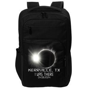 I Was There Total Solar Eclipse Kerrville Texas Impact Tech Backpack