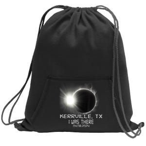 I Was There Total Solar Eclipse Kerrville Texas Sweatshirt Cinch Pack Bag