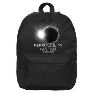 I Was There Total Solar Eclipse Kerrville Texas 16 in Basic Backpack