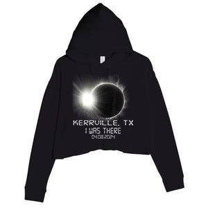 I Was There Total Solar Eclipse Kerrville Texas Crop Fleece Hoodie