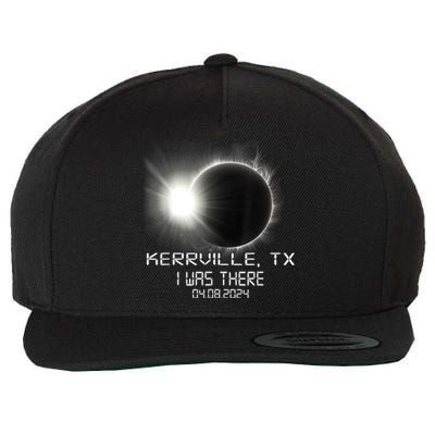 I Was There Total Solar Eclipse Kerrville Texas Wool Snapback Cap