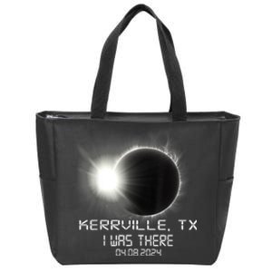 I Was There Total Solar Eclipse Kerrville Texas Zip Tote Bag