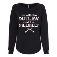 IM With The Outlaw And The Hillbilly 2024 Saying Quote Womens California Wash Sweatshirt