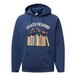 Im With The Banned Books Social Justice Reading Librarian Cute Gift Performance Fleece Hoodie