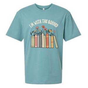 Im With The Banned Books Social Justice Reading Librarian Cute Gift Sueded Cloud Jersey T-Shirt