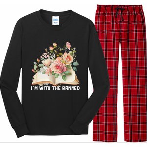 I'm With The Banned Books I Read Banned Books Lovers Long Sleeve Pajama Set