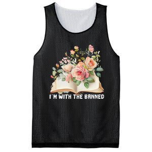 I'm With The Banned Books I Read Banned Books Lovers Mesh Reversible Basketball Jersey Tank