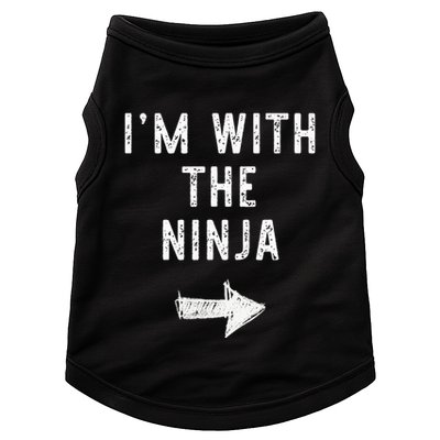 IM With The Ninja Costume Halloween Matching Couple Doggie Tank