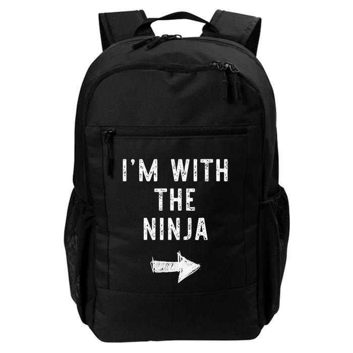 IM With The Ninja Costume Halloween Matching Couple Backpack