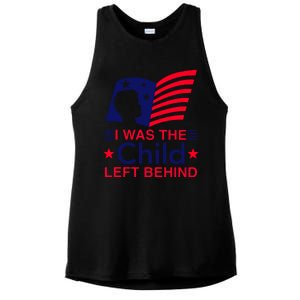 I Was The Child Left Behind Us Flag Ladies PosiCharge Tri-Blend Wicking Tank