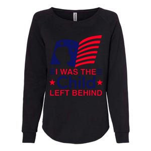 I Was The Child Left Behind Us Flag Womens California Wash Sweatshirt