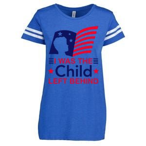 I Was The Child Left Behind Us Flag Enza Ladies Jersey Football T-Shirt