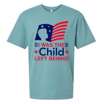 I Was The Child Left Behind Us Flag Sueded Cloud Jersey T-Shirt