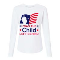 I Was The Child Left Behind Us Flag Womens Cotton Relaxed Long Sleeve T-Shirt