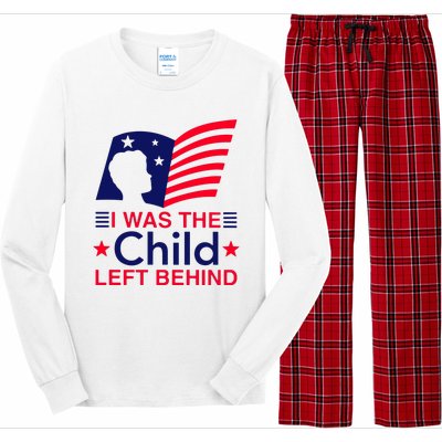 I Was The Child Left Behind Us Flag Long Sleeve Pajama Set