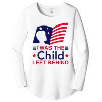 I Was The Child Left Behind Us Flag Women's Perfect Tri Tunic Long Sleeve Shirt