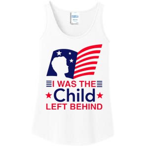 I Was The Child Left Behind Us Flag Ladies Essential Tank