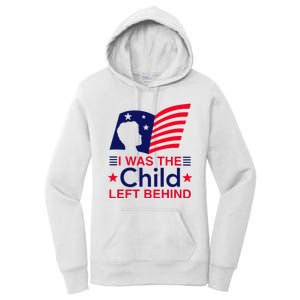 I Was The Child Left Behind Us Flag Women's Pullover Hoodie