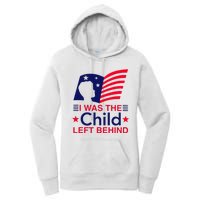 I Was The Child Left Behind Us Flag Women's Pullover Hoodie