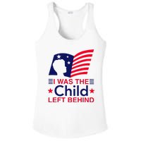 I Was The Child Left Behind Us Flag Ladies PosiCharge Competitor Racerback Tank