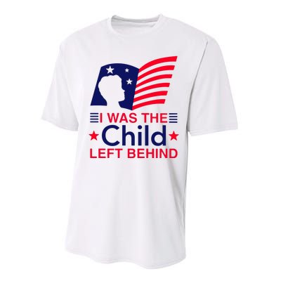 I Was The Child Left Behind Us Flag Performance Sprint T-Shirt