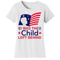 I Was The Child Left Behind Us Flag Women's T-Shirt