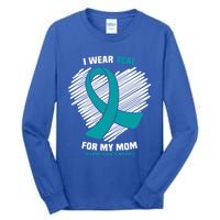 I Wear Teal For My Mom Trigeminal Neuralgia Awareness Cute Gift Tall Long Sleeve T-Shirt