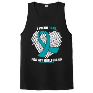 I Wear Teal For My Friend Sexual Assault Awareness Gift PosiCharge Competitor Tank