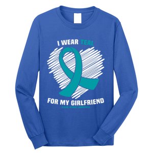 I Wear Teal For My Friend Sexual Assault Awareness Gift Long Sleeve Shirt