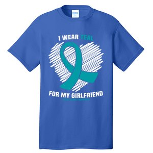 I Wear Teal For My Friend Sexual Assault Awareness Gift Tall T-Shirt