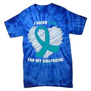 I Wear Teal For My Friend Sexual Assault Awareness Gift Tie-Dye T-Shirt