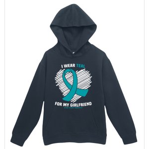 I Wear Teal For My Friend Sexual Assault Awareness Gift Urban Pullover Hoodie