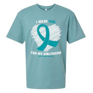 I Wear Teal For My Friend Sexual Assault Awareness Gift Sueded Cloud Jersey T-Shirt