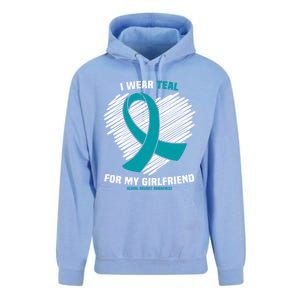 I Wear Teal For My Friend Sexual Assault Awareness Gift Unisex Surf Hoodie