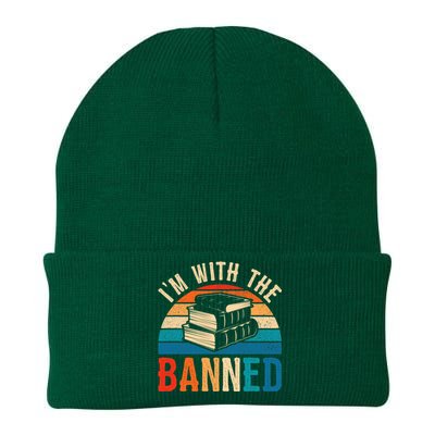 Im With The Banned Books Tee I Read Banned Books Lovers Knit Cap Winter Beanie