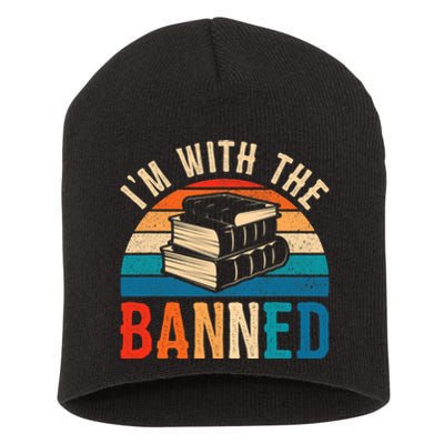 Im With The Banned Books Tee I Read Banned Books Lovers Short Acrylic Beanie