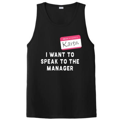 I Want To Speak To The Manager Karen Halloween Costume Funny PosiCharge Competitor Tank