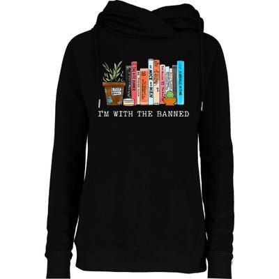 Im With The Banned Books I Read Banned Books Lovers Womens Funnel Neck Pullover Hood